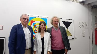 Stadtrat Achim Werner macht Konkrete Kunst